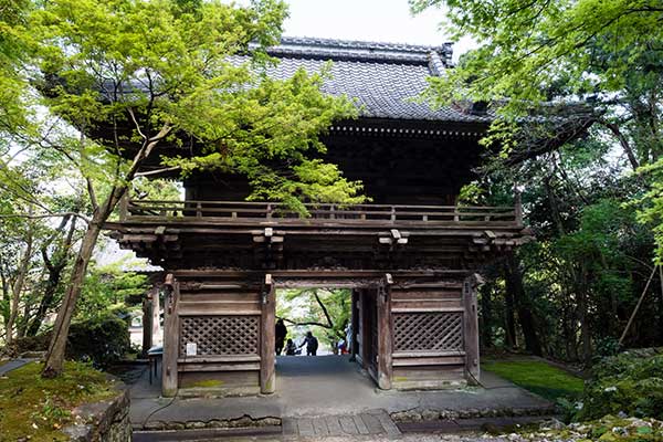 Entrance gate of Chikurinji, temple 31 of Shikoku pilgrimage