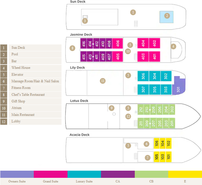 AmaLilia Deck Plan